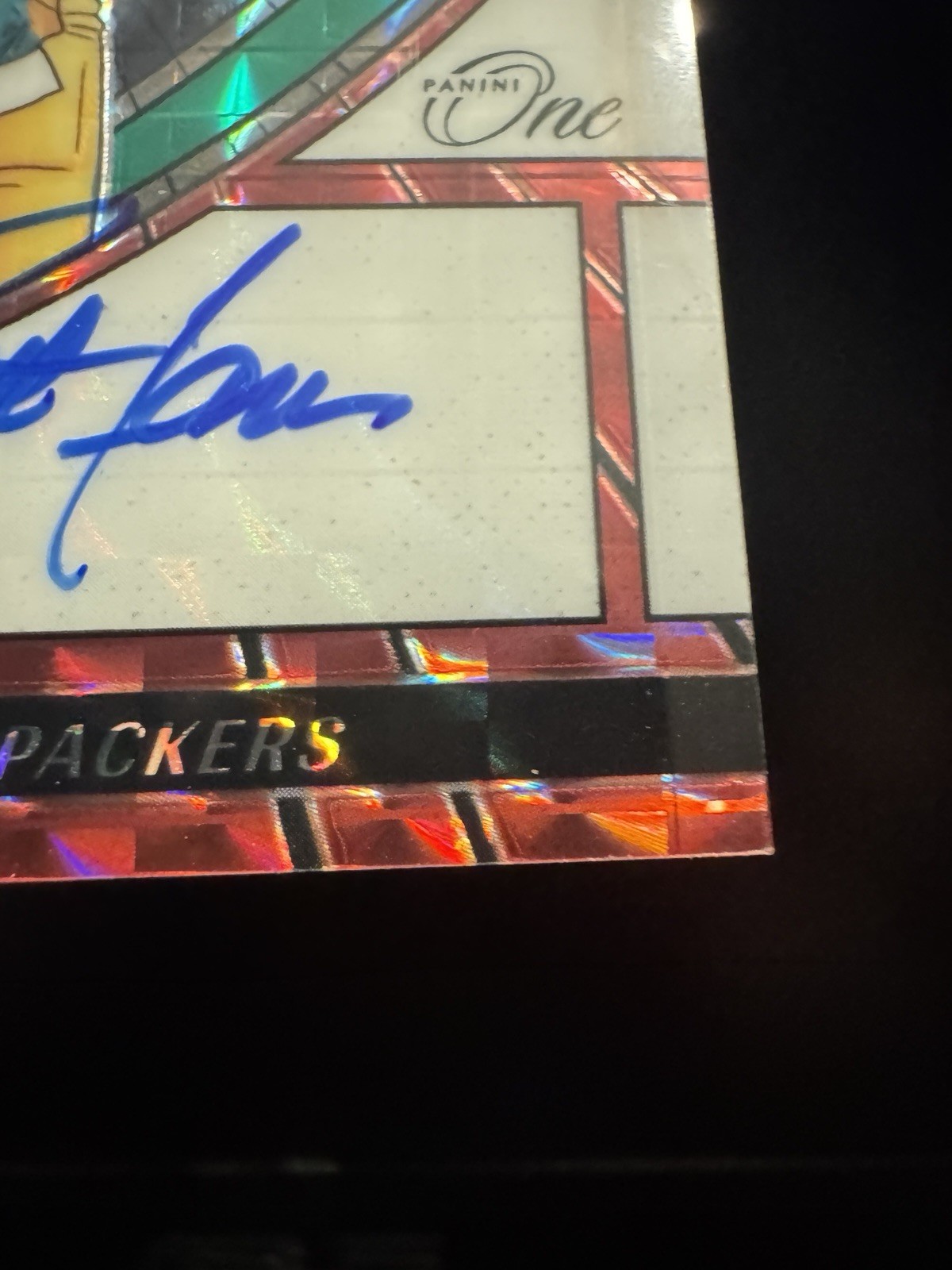 2023 Panini One – The Oneders Autographs Brett Favre #375 Green /49 (AU)