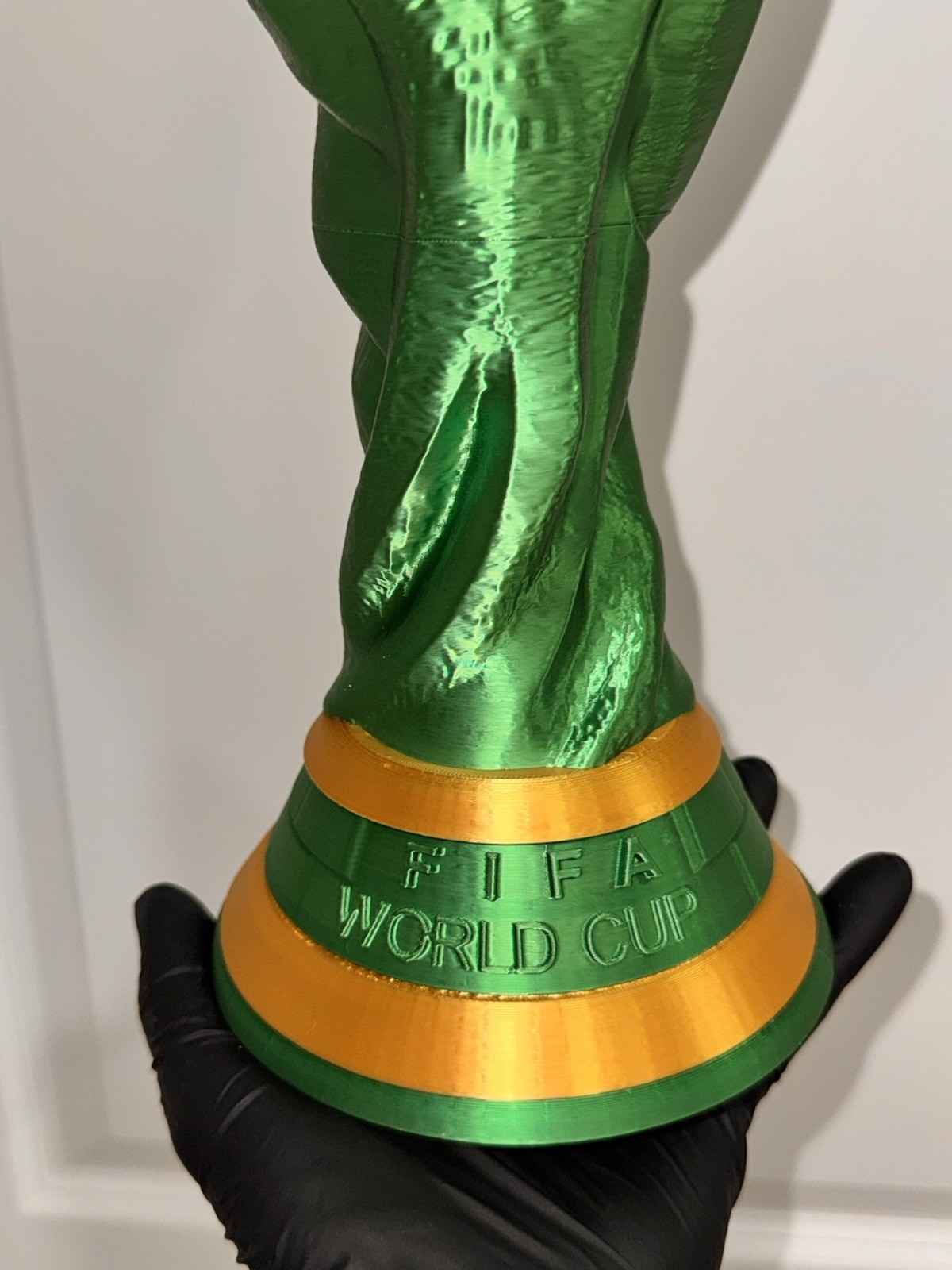 Green FIFA World Cup Trophy Replica 14.5” Limited Edition 3D Printed PLA Tiktok