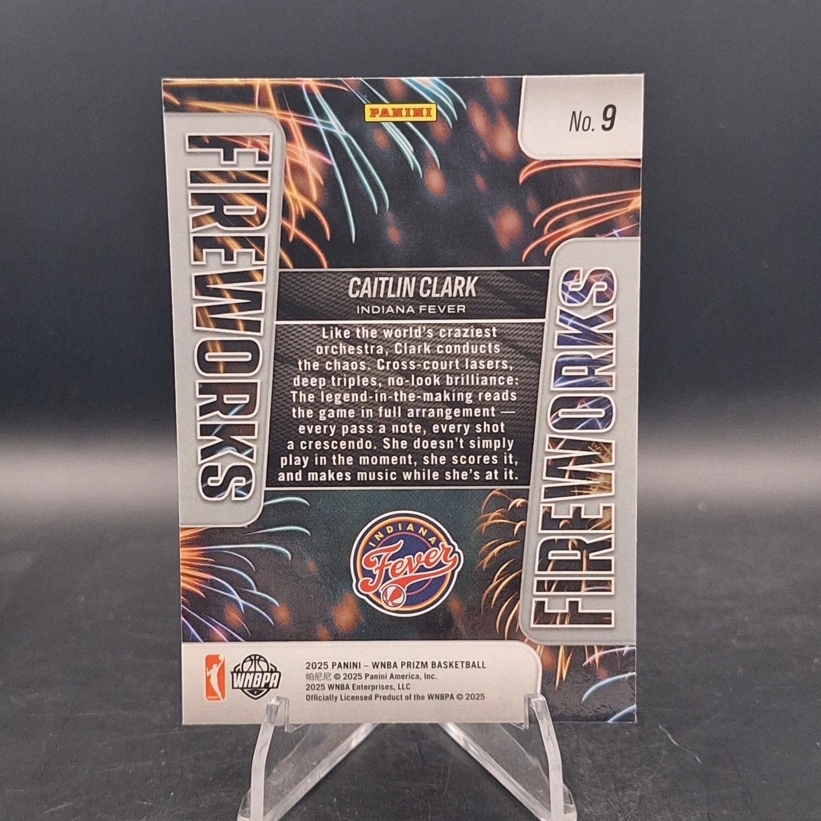 2025 Panini Prizm WNBA – Fireworks Caitlin Clark #9