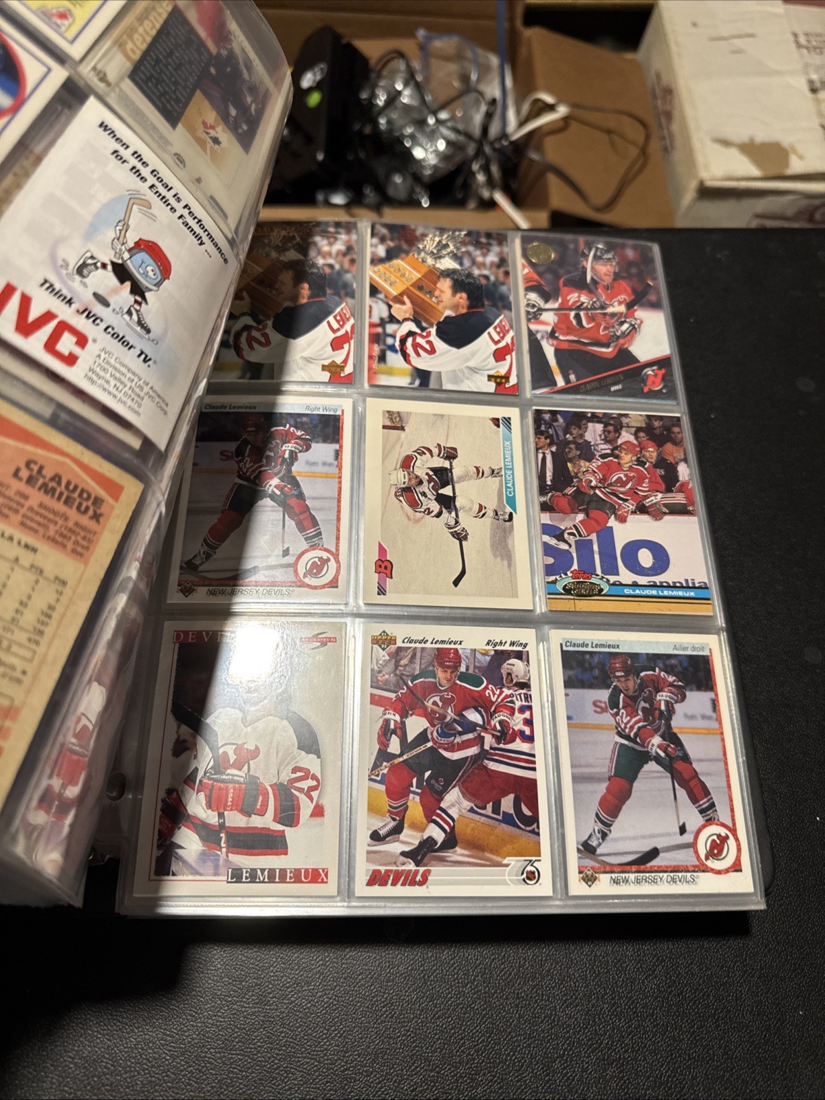Hockey Card Binder With Pages with Full Hockey Cards
