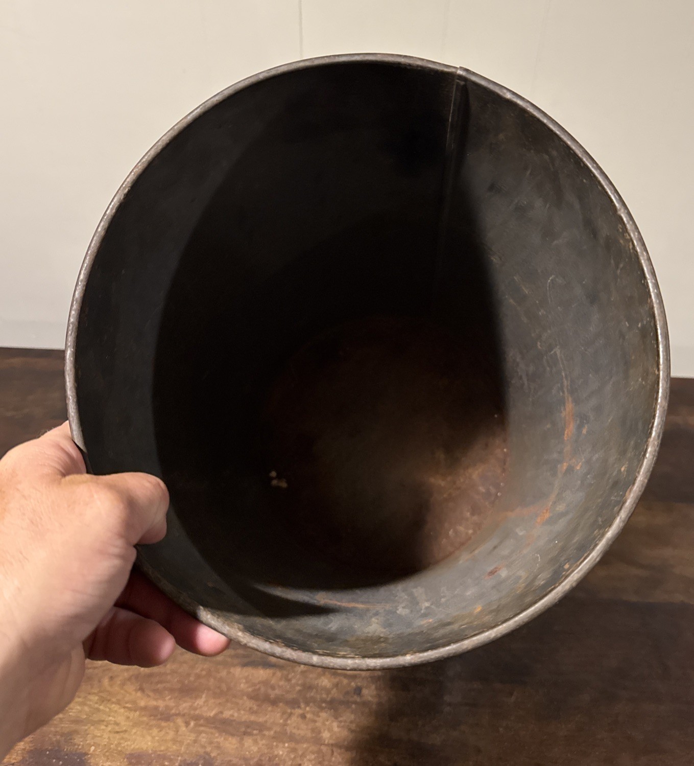 Vintage 1993 NFL Los Angeles/Oakland Raiders Metal Trash Can P&K Products