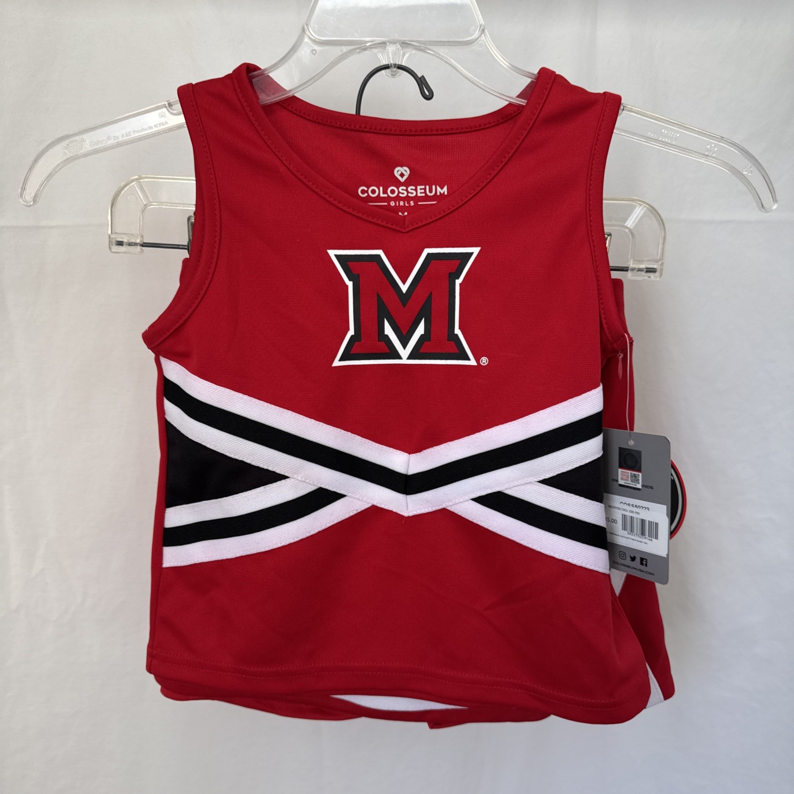 Miami RedHawks Colosseum Girls Youth M(7-8) L(10-12) Cheerleader Set Mixed Sizes