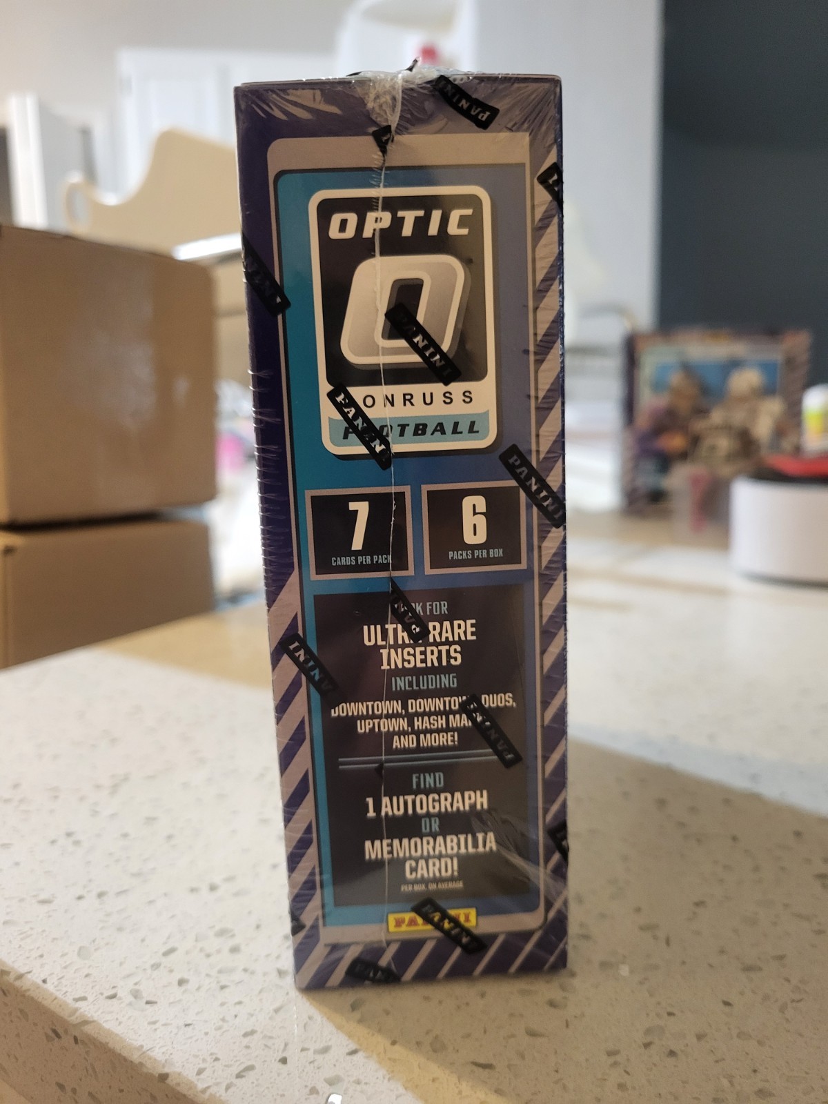 2025 DONRUSS OPTIC FOOTBALL – MEGA BOX – FACTORY SEALED – BLUE HYPER