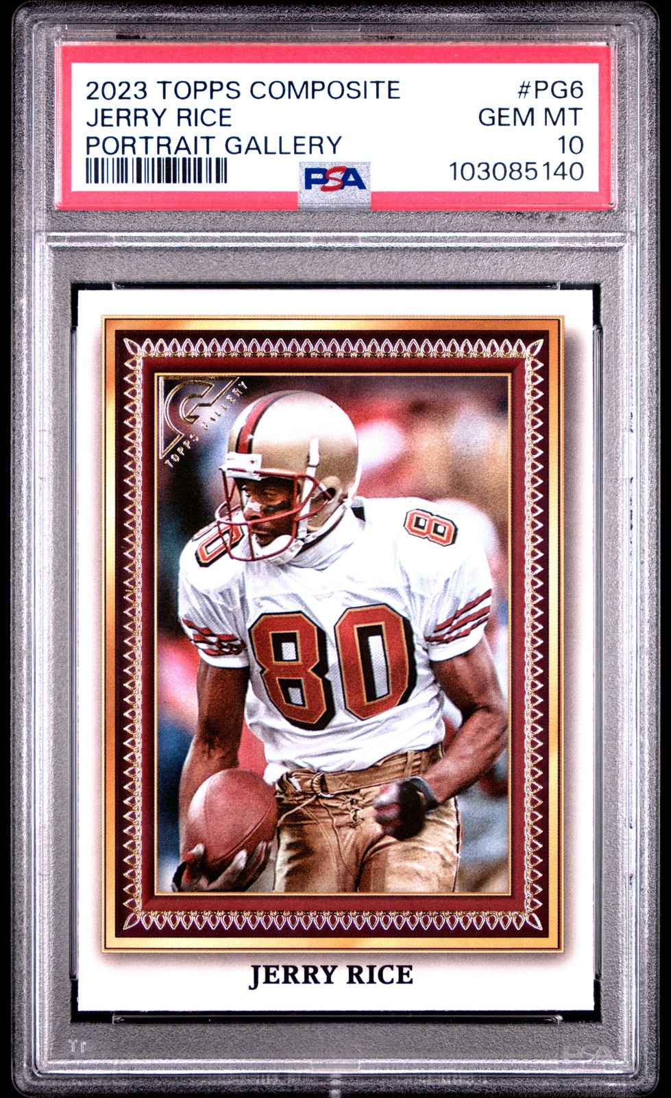 2023 TOPPS COMPOSITE PORTRAIT GALLERY JERRY RICE 1st PSA 10 POP 1 #PG6 SF 49ERS