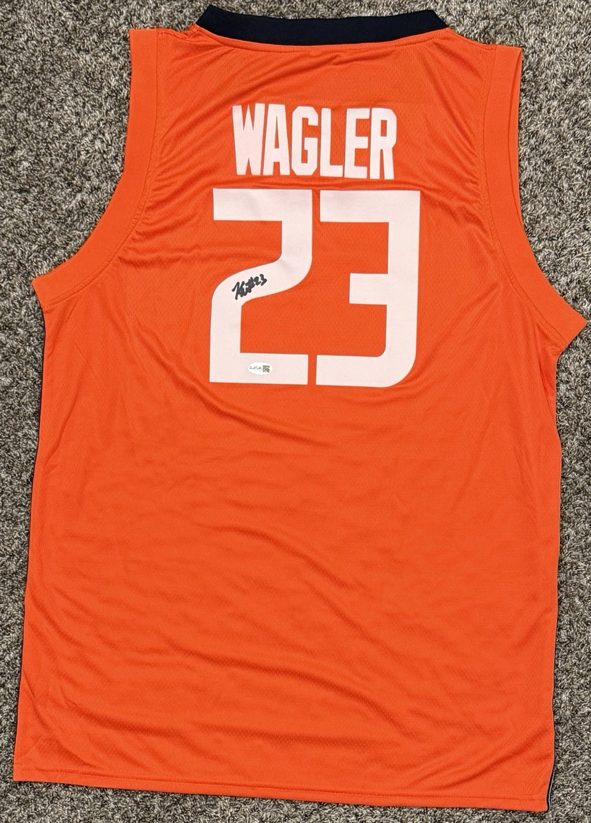 Keaton Wagler Signed Fighting Illini Nike Authentic Jersey (JSA)