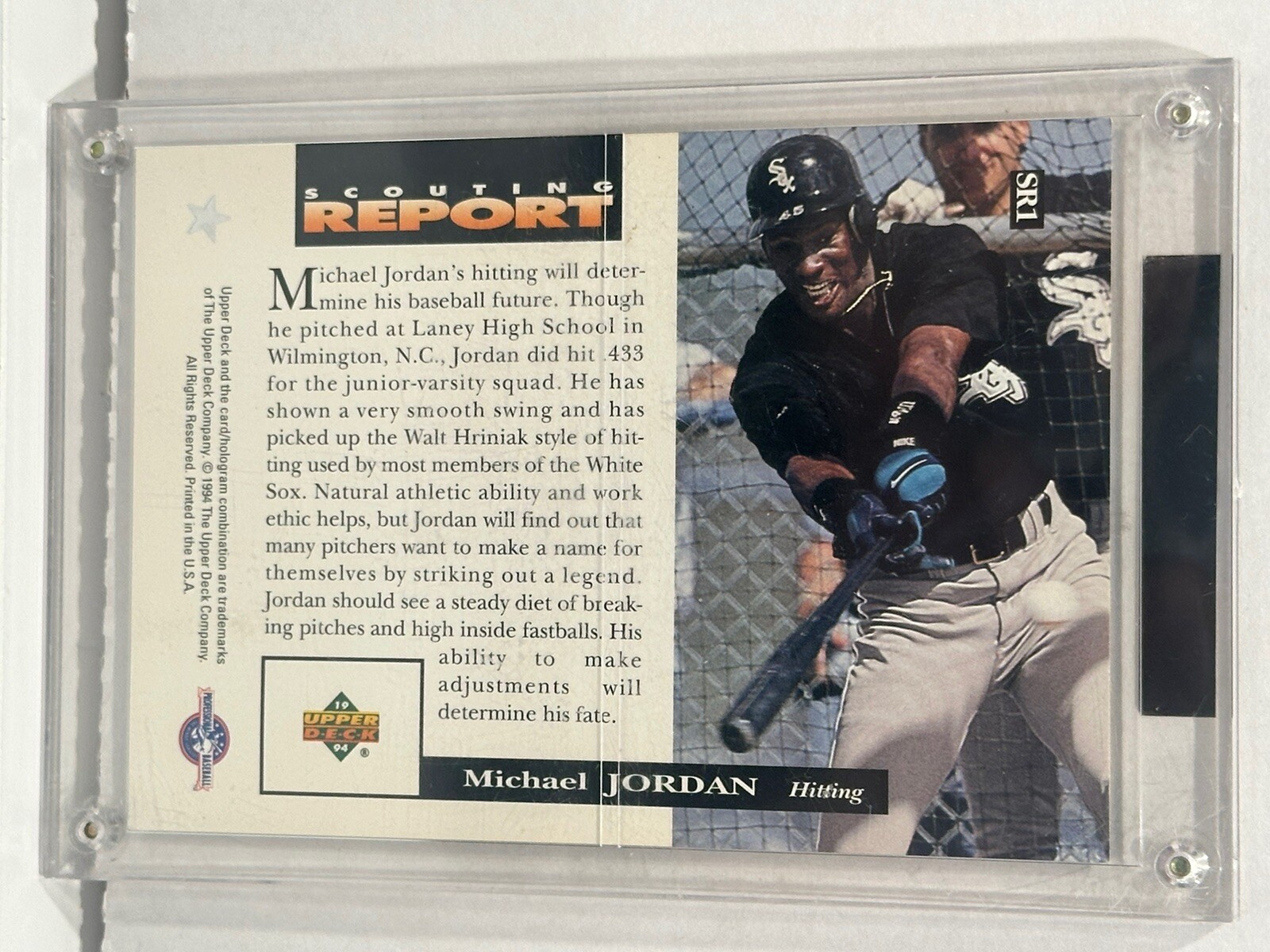 1994 Upper Deck Scouting Report Michael Jordan Jumbo Rookie Set SR1-SR5 RC SP