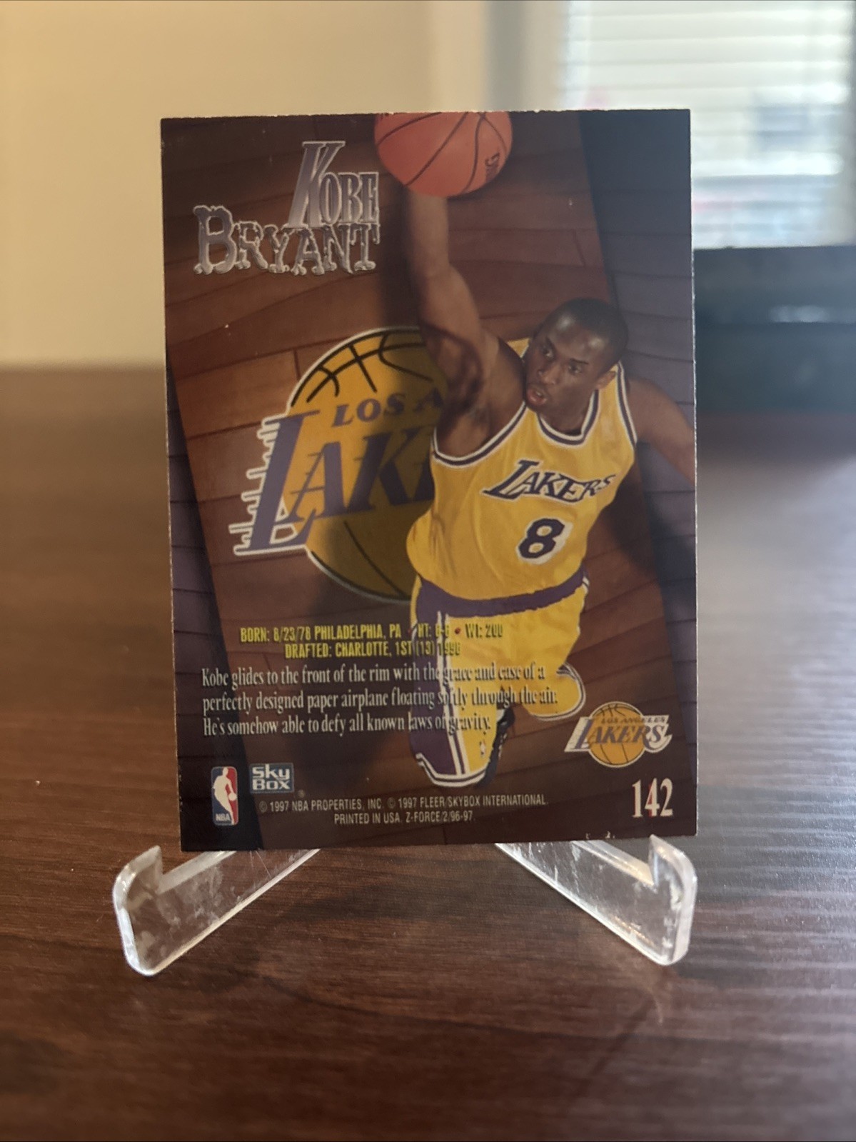 L.A. Lakers Kobe Bryant 1997 Fleet Skybox Z Force Refractor Ready For grading