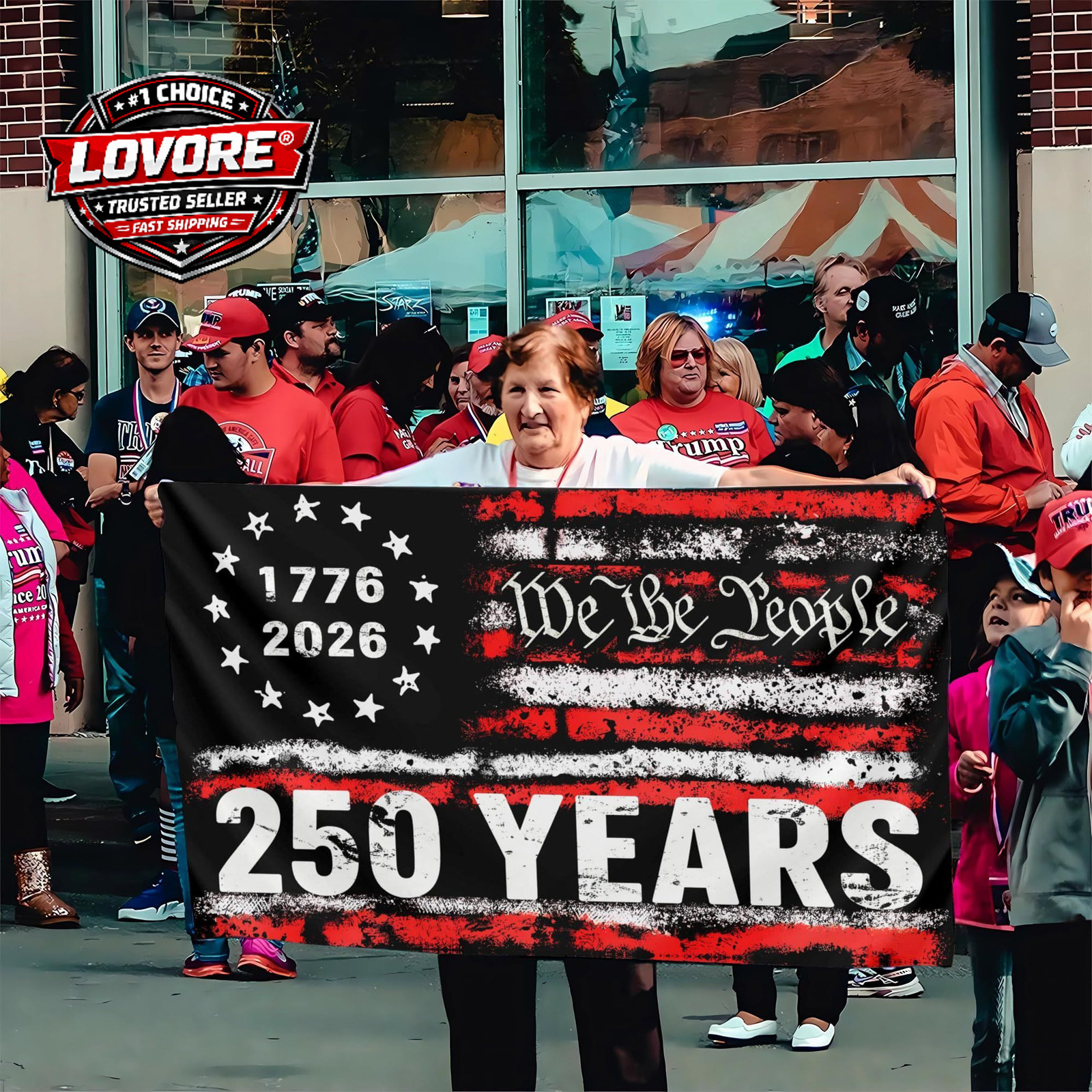 250 Years Flag 3×5 Ft 250th Anniversary 1776 2026 250
