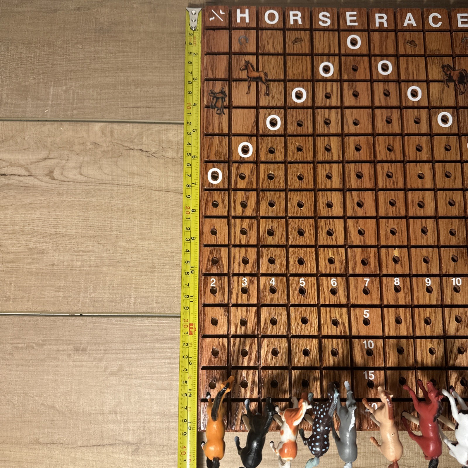 Vintage Handcrafted Horse Race Game – Solid Wood – Kentucky Derby