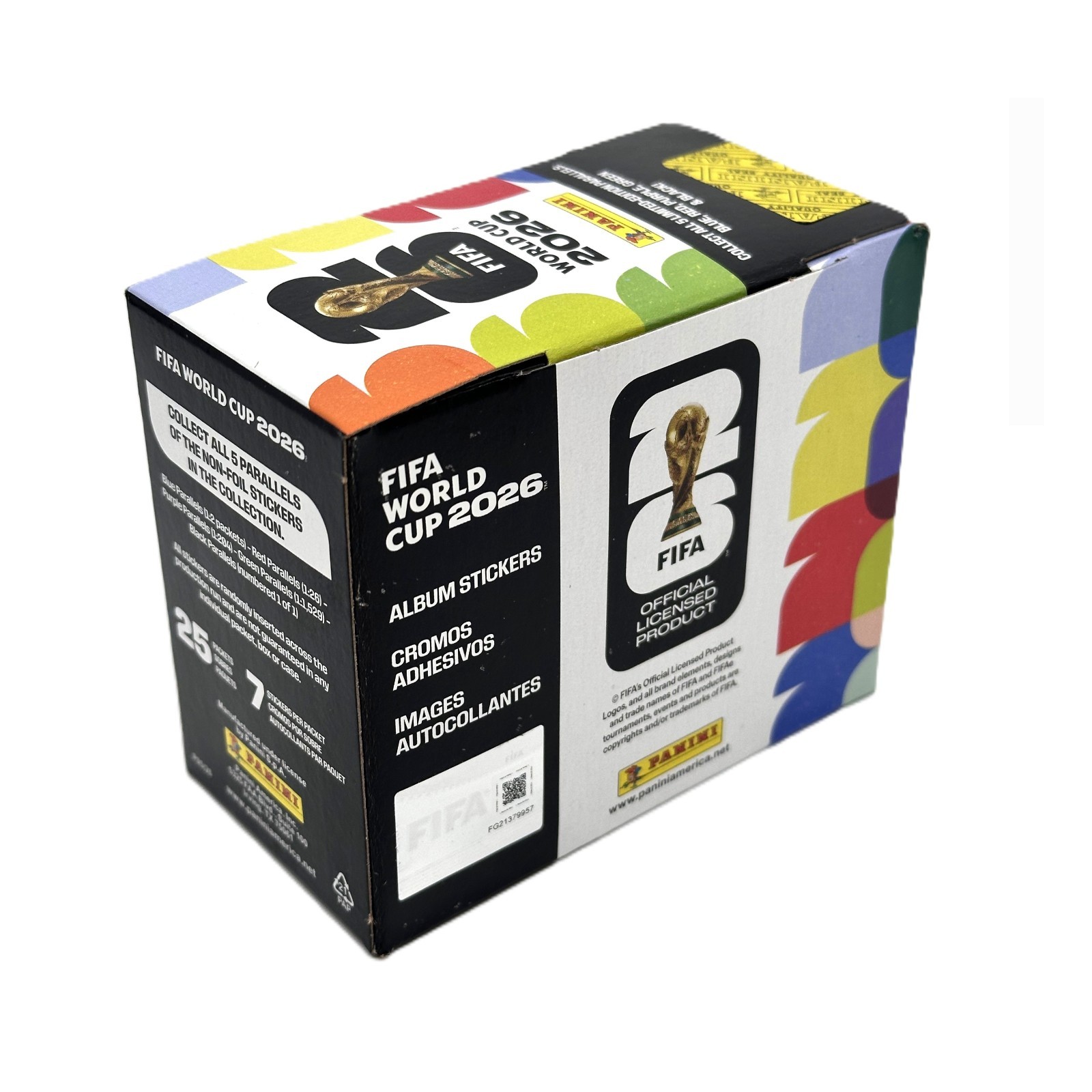 2026 Panini World Cup 25Ct. Sticker Pack Box | 175 Stickers | Volume Discount