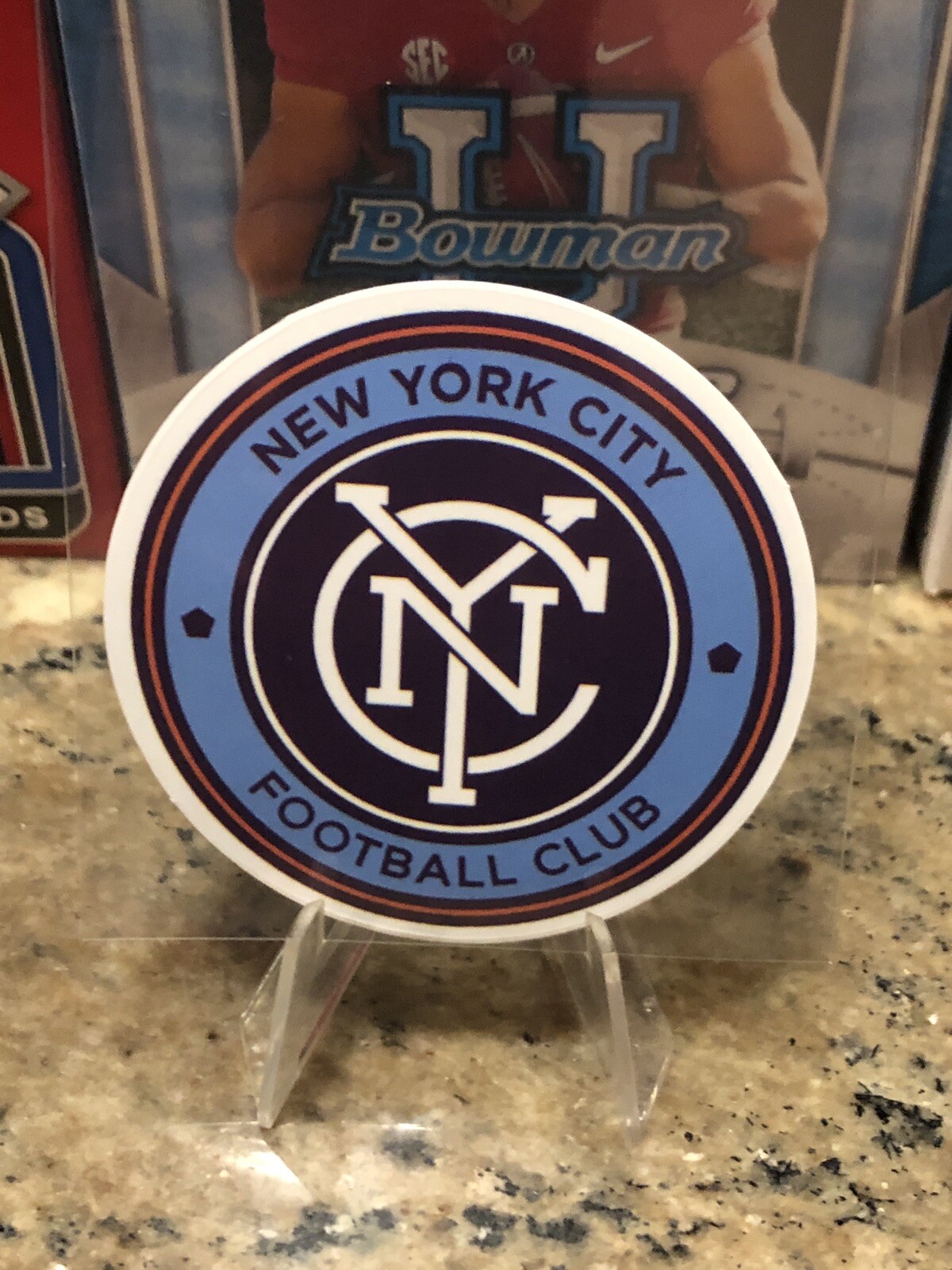 New York City FC Soccer Team Logo 2.5in Decal Sticker Futbol NY NYCFC