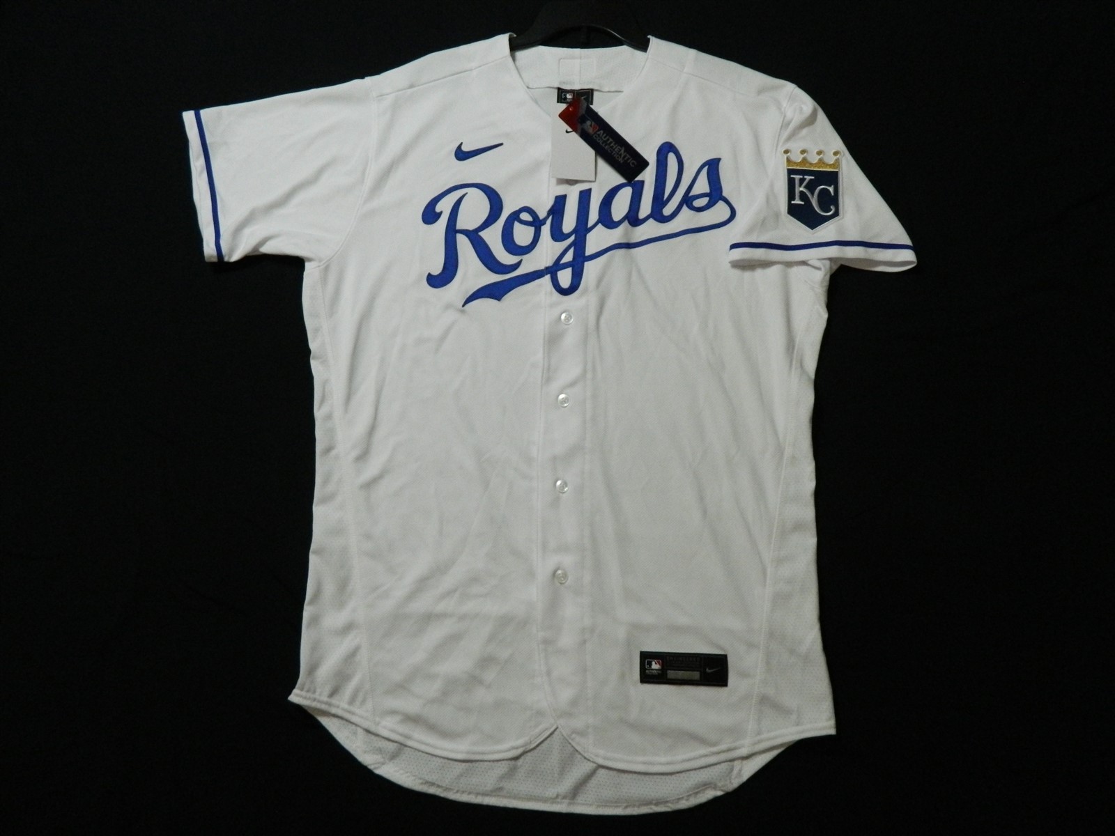 Authentic Kansas City Royals Flex Base Home White Jersey 40 Reg.$260