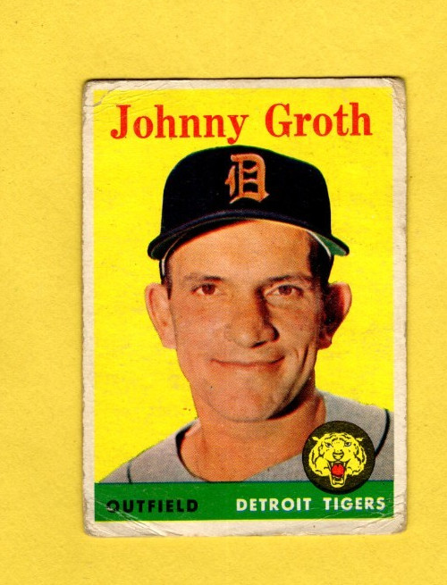 1958 Topps Johnny Groth #262 Detroit Tigers G/VG- FREE SHIPPING