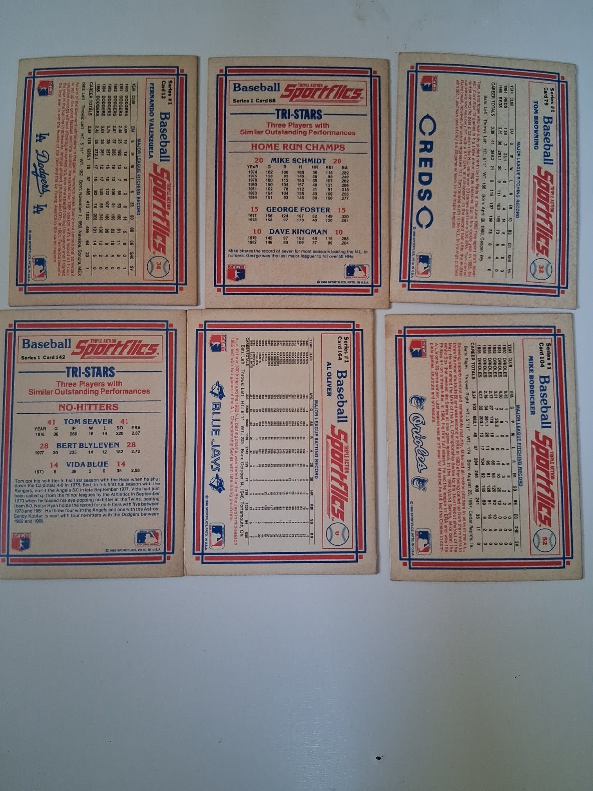 Sportflics Triple Action Series 1 Baseball Hologram Cards