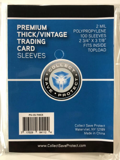 LOT of 400~4 Packs of 100 CSP Soft PENNY Card Sleeves for VINTAGE & THICK Cards