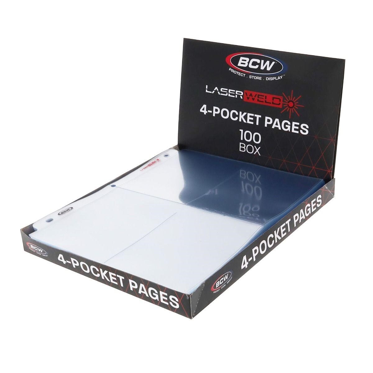 200 Album Pages 4 Pockets For Gaming Cards TGC / 5X7 Photos / Postcards By BCW