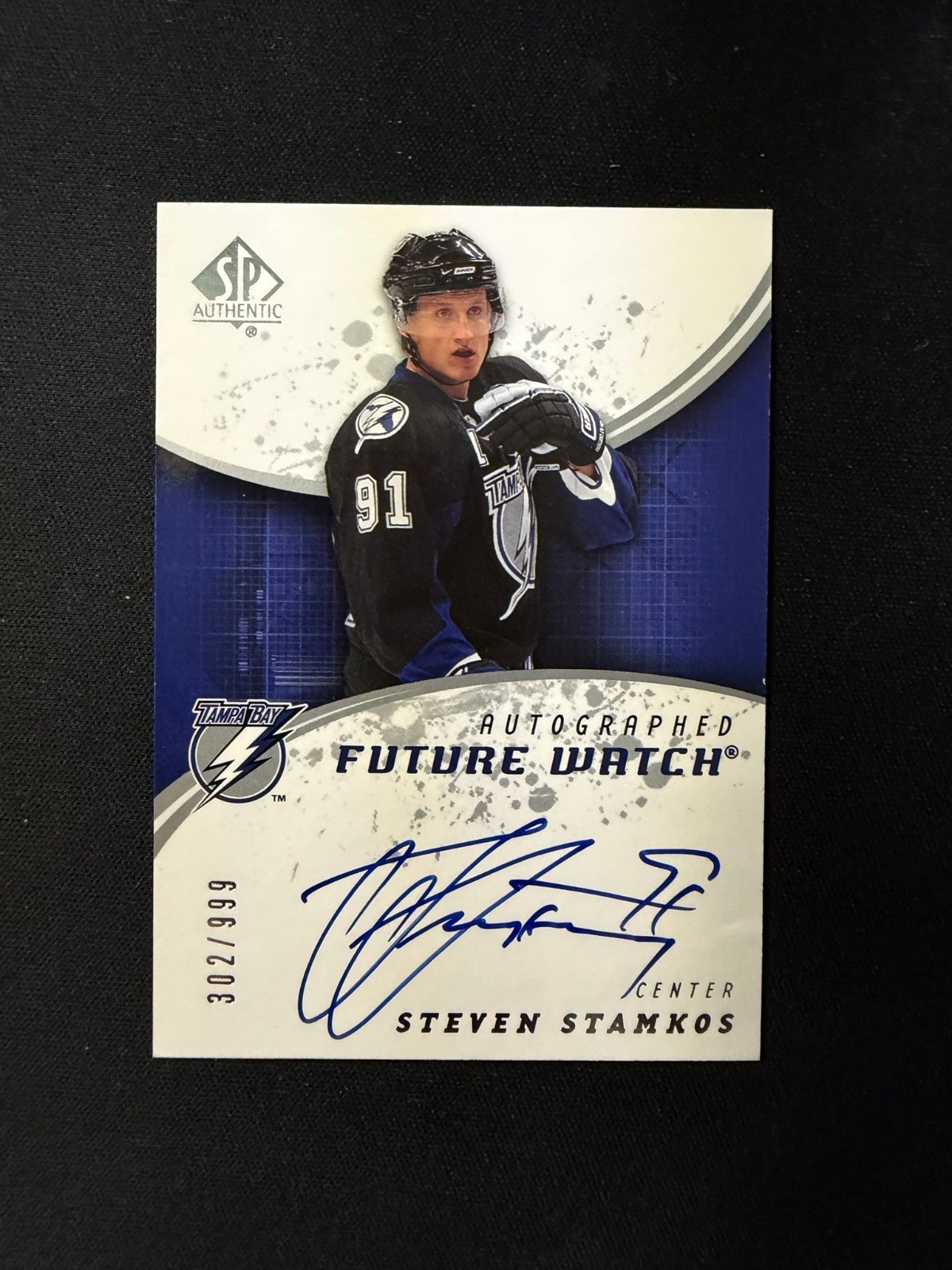 2008-09 Upper Deck SP Authentic Steven Stamkos Future Watch Auto /999 #247 RC