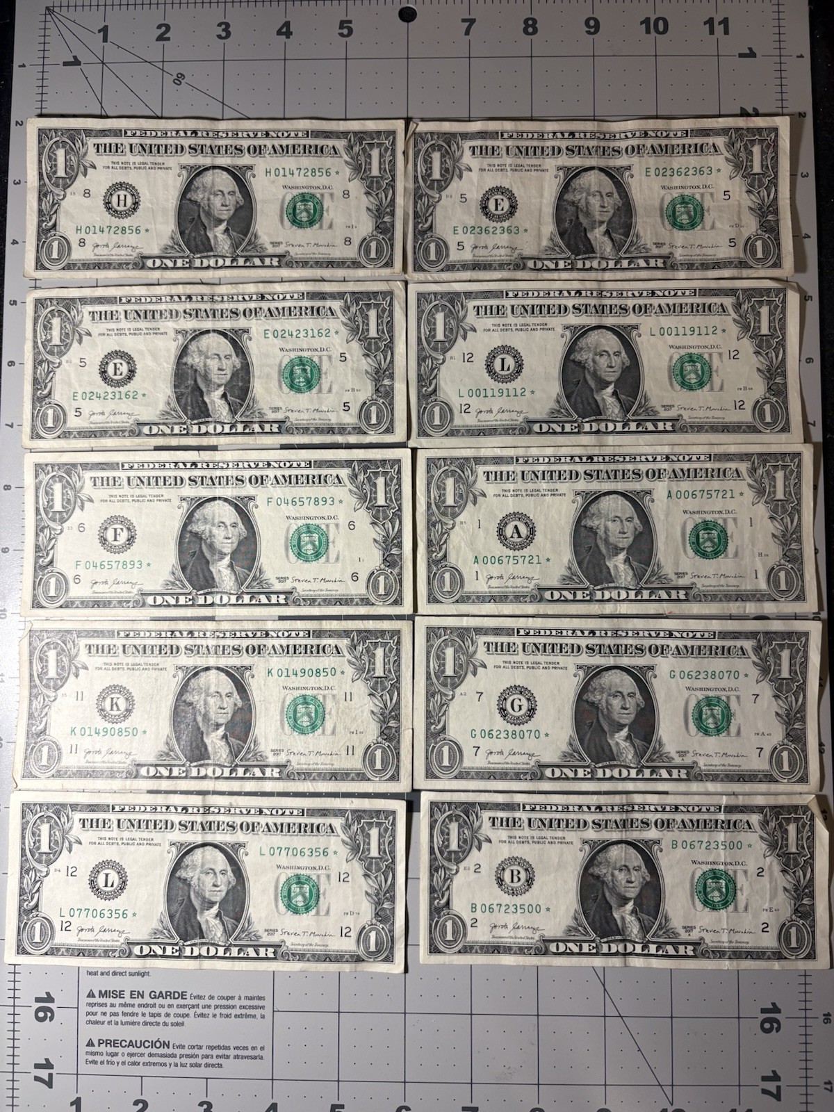 *Star Notes* Federal Reserve One Dollar Notes $1 Circulated, You Pick!