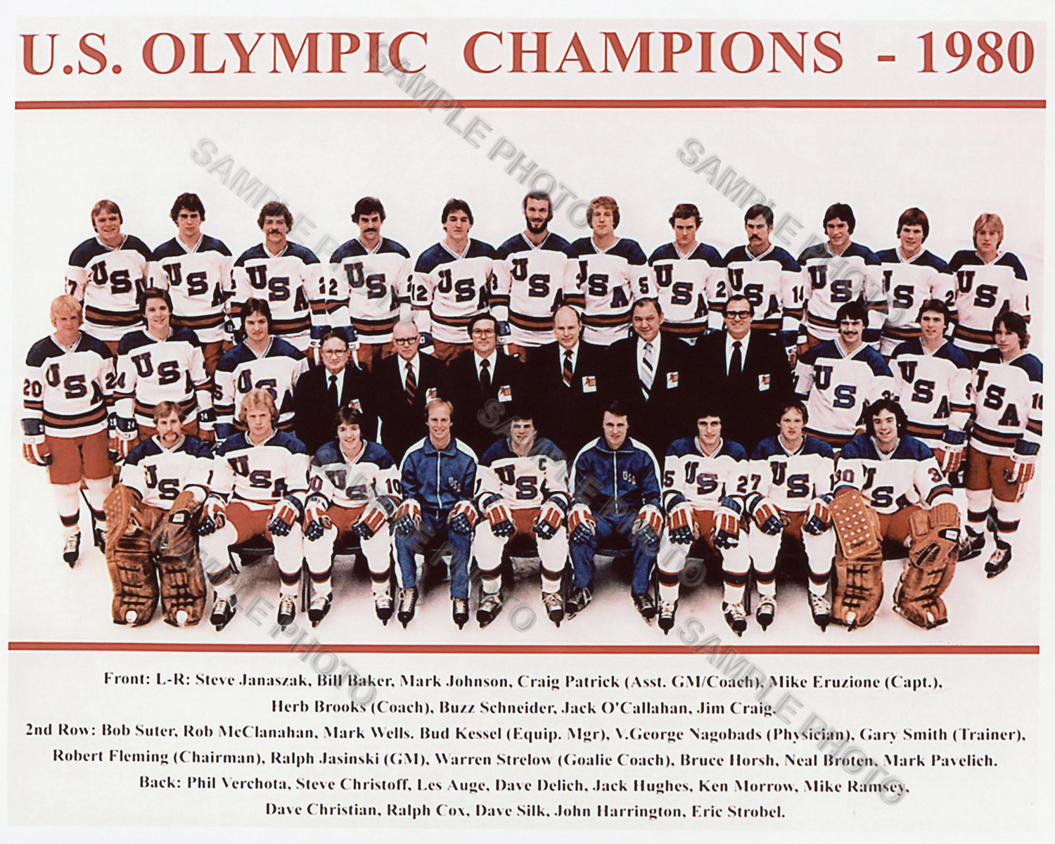 1980 USA OLYMPIC GOLD MEDAL HOCKEY TEAM MIRACLE ON ICE 8X10 PHOTO