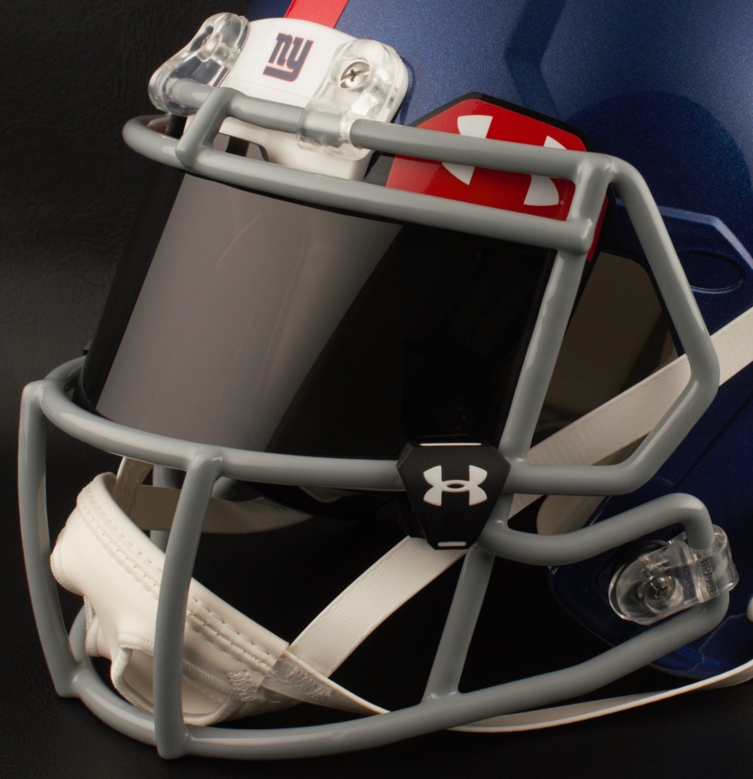 NEW YORK GIANTS NFL Authentic GAMEDAY Football Helmet w/ BLACK-TINT Eye Shield