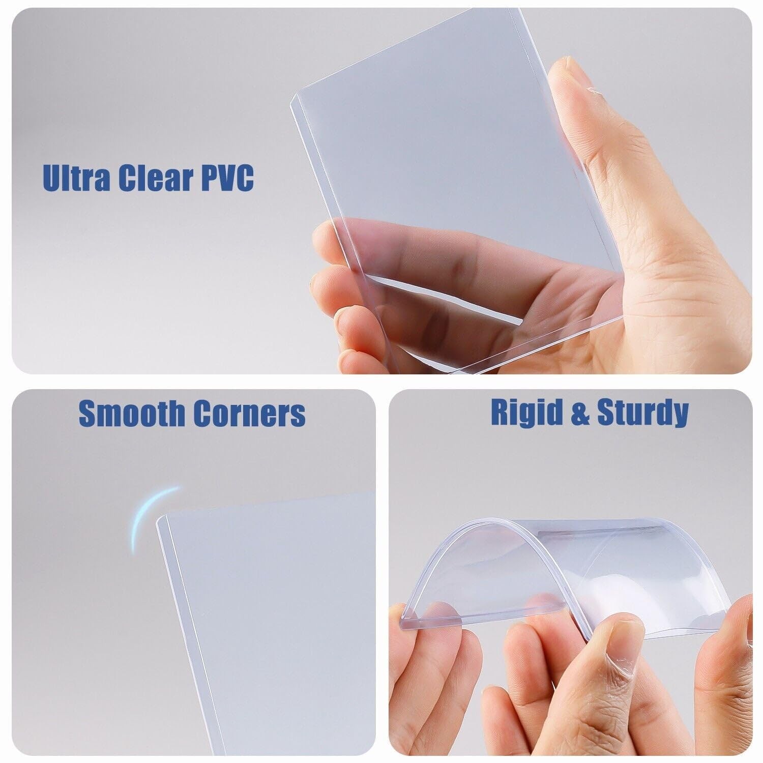 1000 PCS Toploaders and Panny Sleeves – Premium Hard Plastic Card Protectors,…