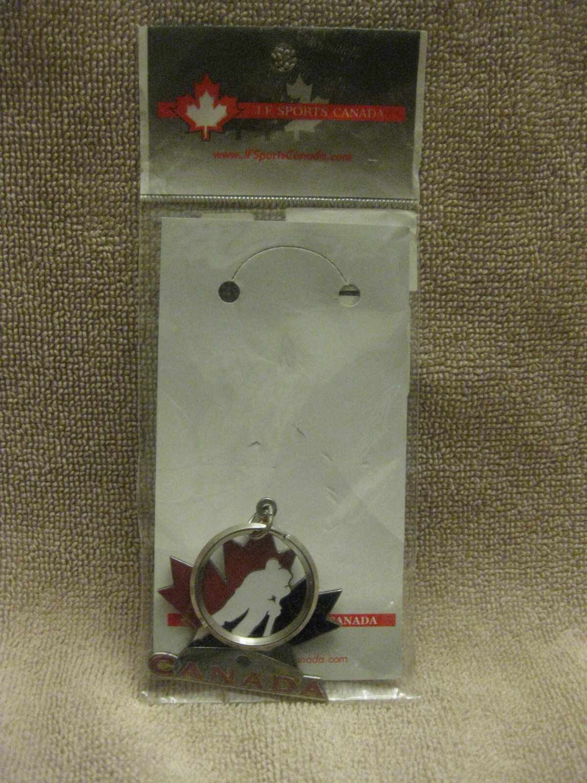 Team Canada keychain JF Sports Canada medium size sealed NEW