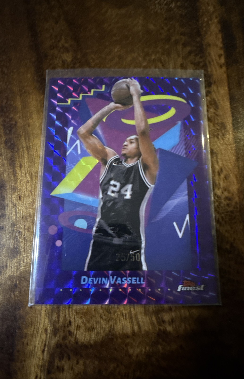 2024-25 Topps Finest – Rare Devin Vassell, Devin Vassell #287 Purple !!25-50!!