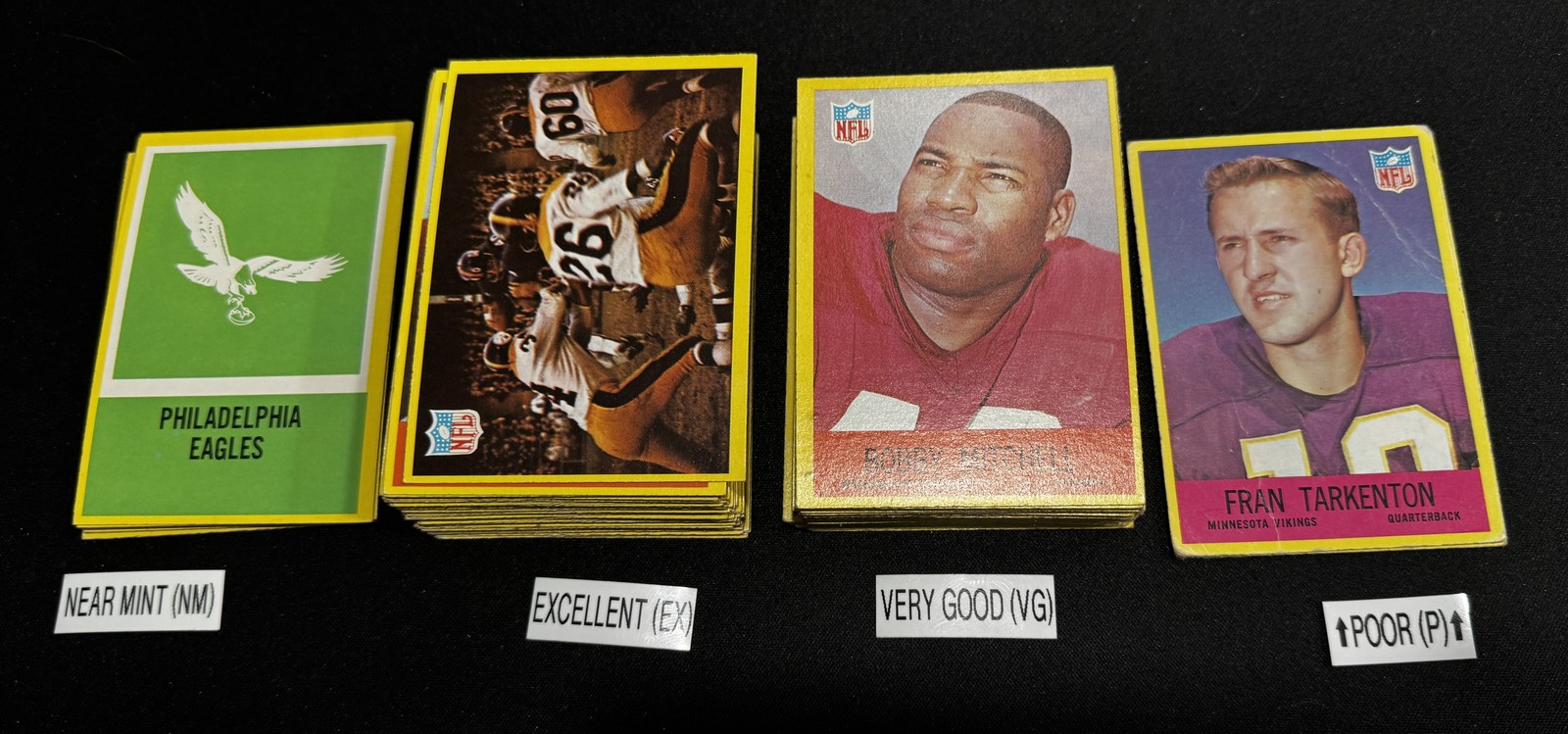 1967 Philadelphia Football Cards 1-198 (P-NM) – You Pick – Complete Your Set