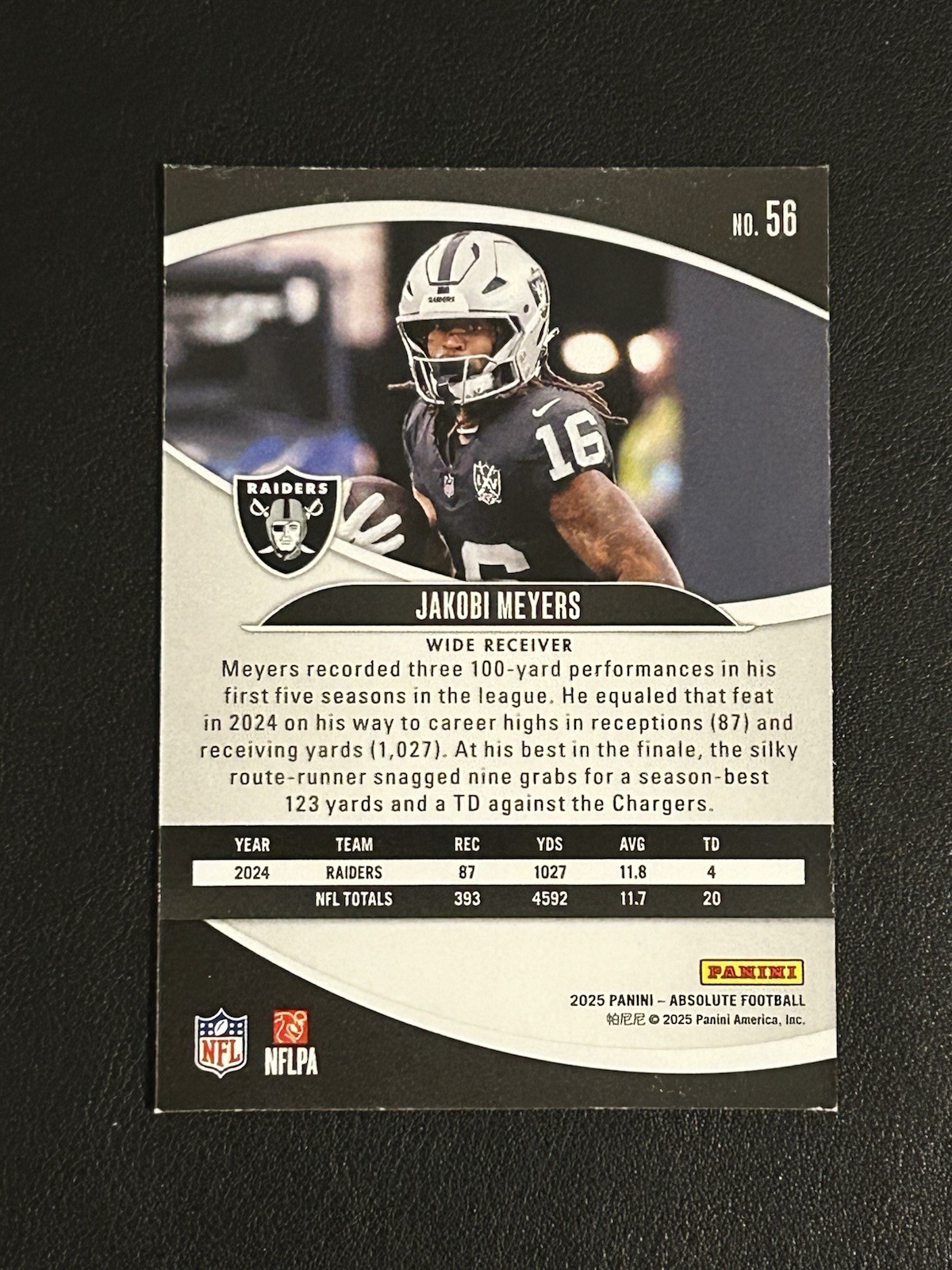 2025 Panini Absolute – Jakobi Meyers #56