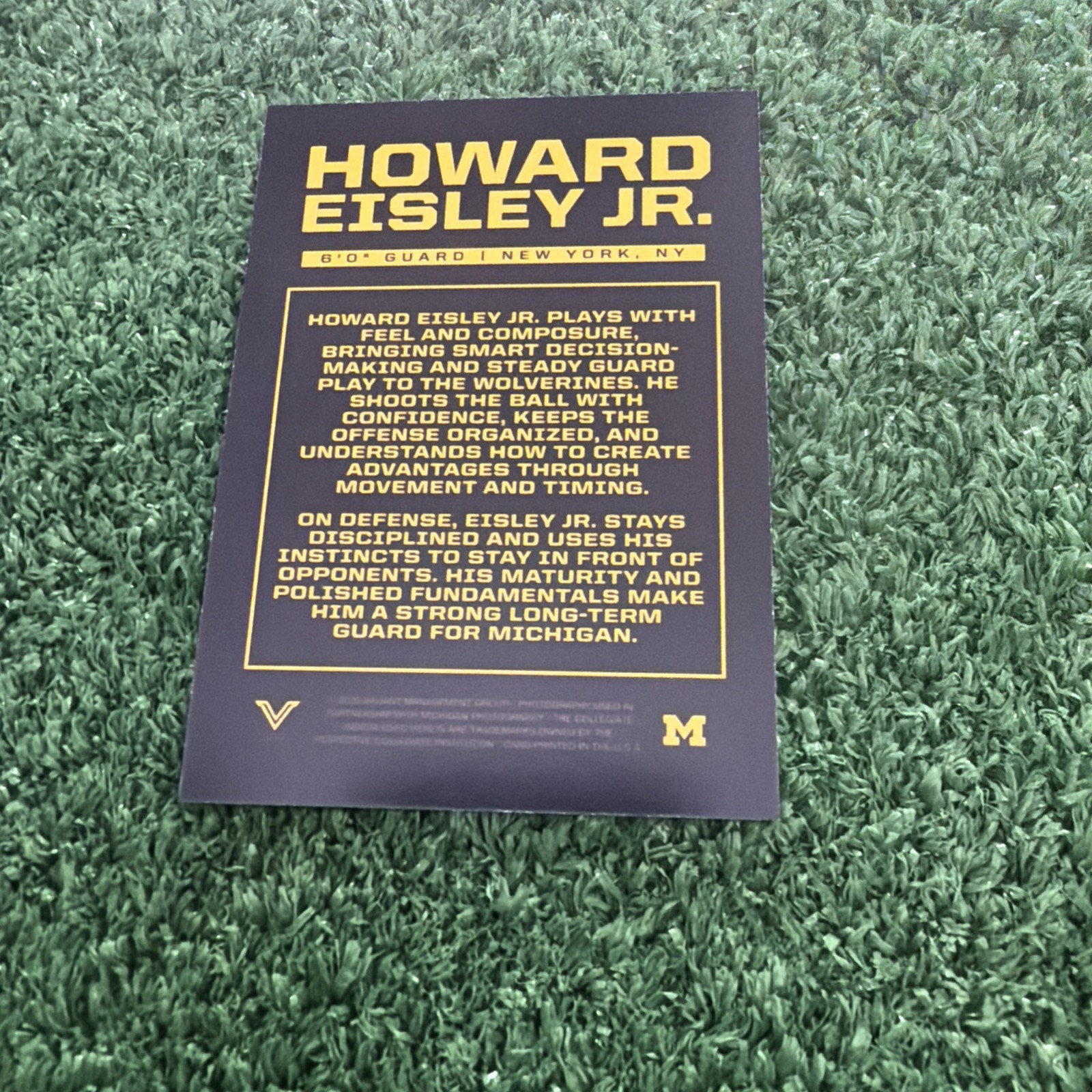2025-2026 Valiant Howard Eisley Jr. Michigan Basketball Base Edition AM1