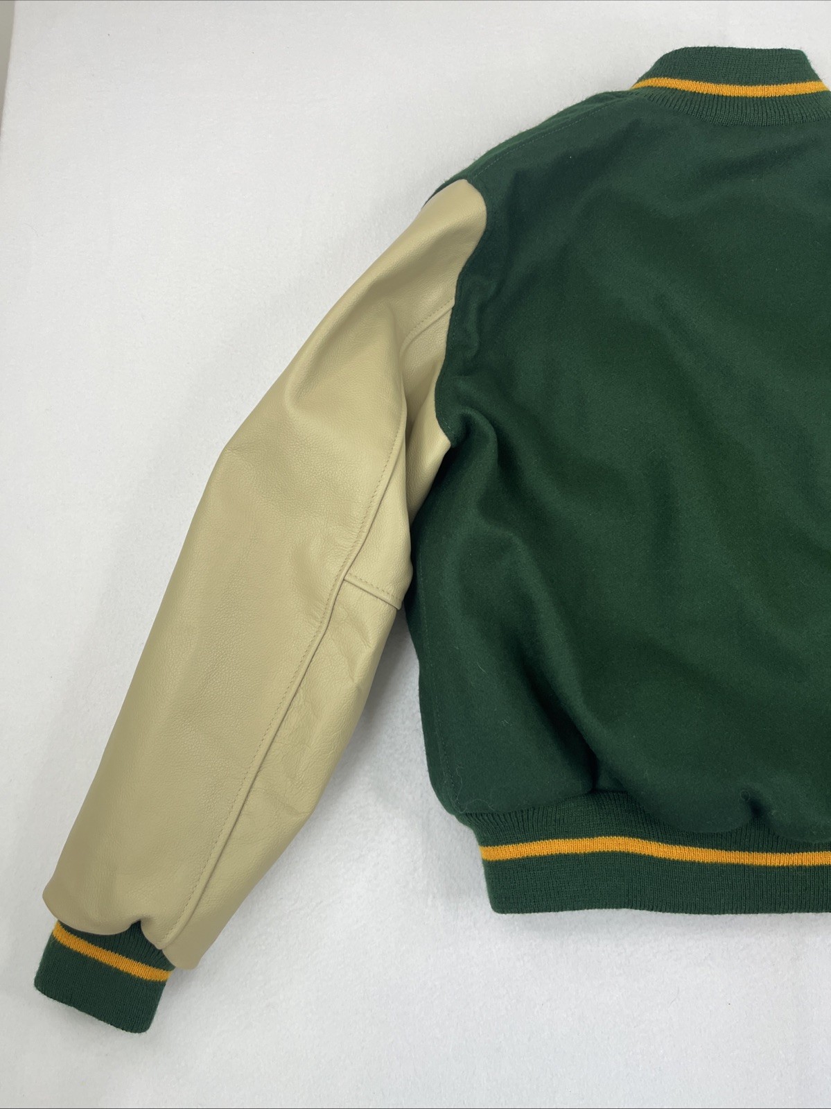 1950’s Green Bay Packers Ebbets Field Flannel Jackets Size Small Wool Leather