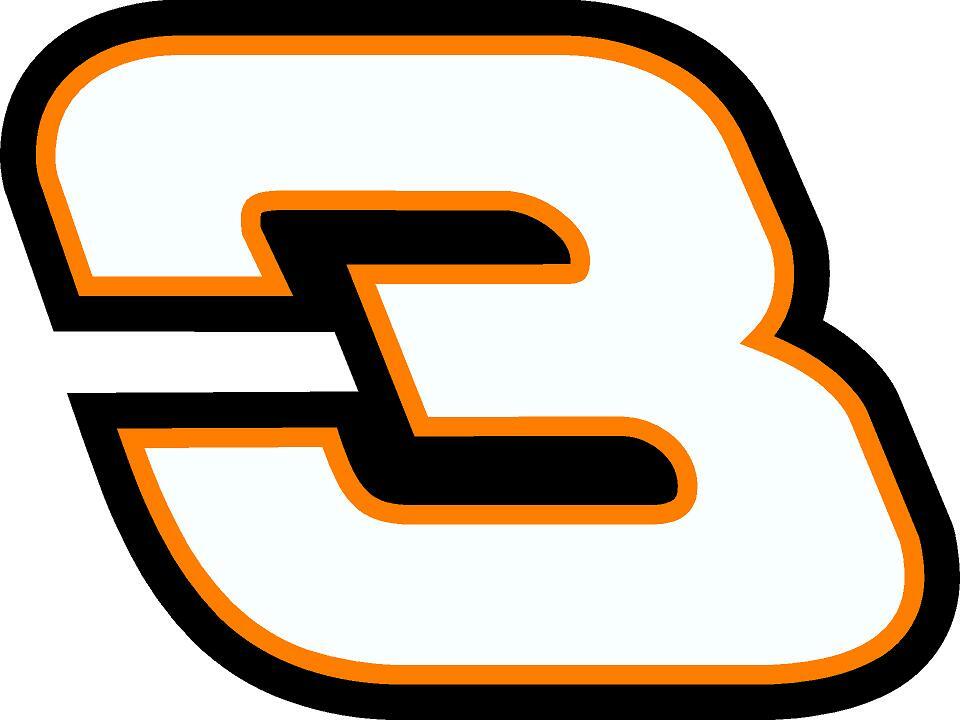 NEW FOR 2021 – #3 Austin Dillon Racing Sticker Decal – SM thru XL -Various color