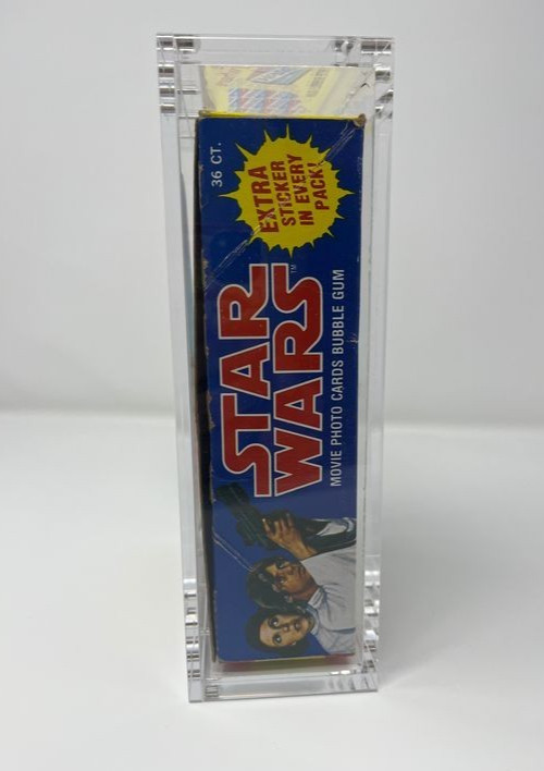 Acrylic Display Case Magnetic Lid FITS 1977 Topps Star Wars 1st Series 1 Wax Box