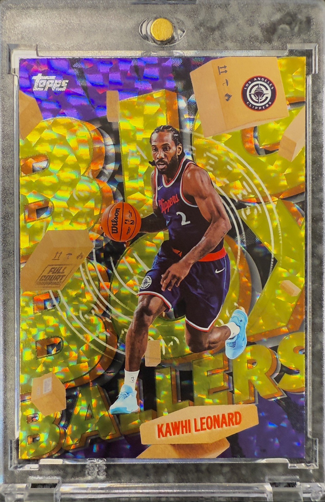 KAWHI LEONARD RARE GOLD CRACKED ICE REFRACTOR INVESTMENT CARD SPURS RAPTORS MVP