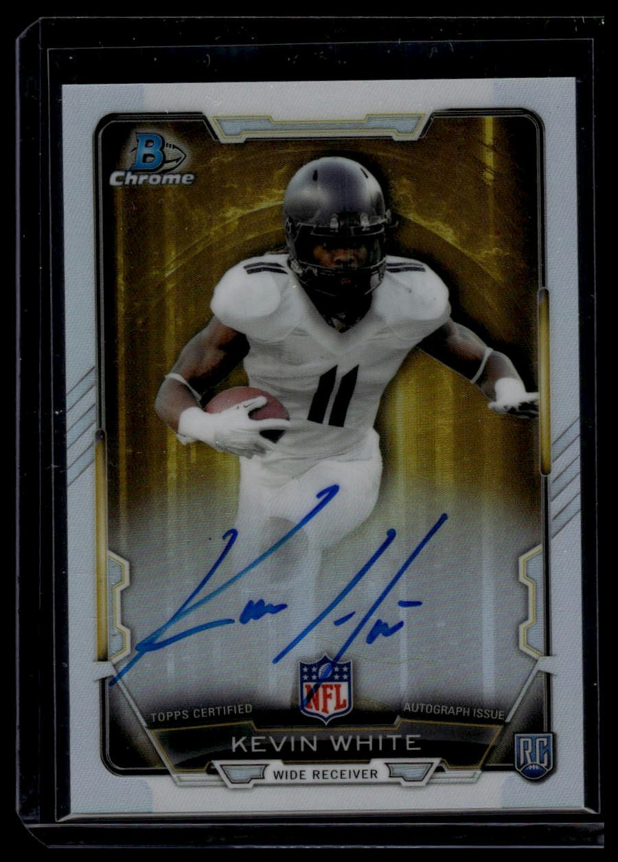 2015 Bowman #RCRA-KWH Kevin White Rookie Chrome Refractor Autographs