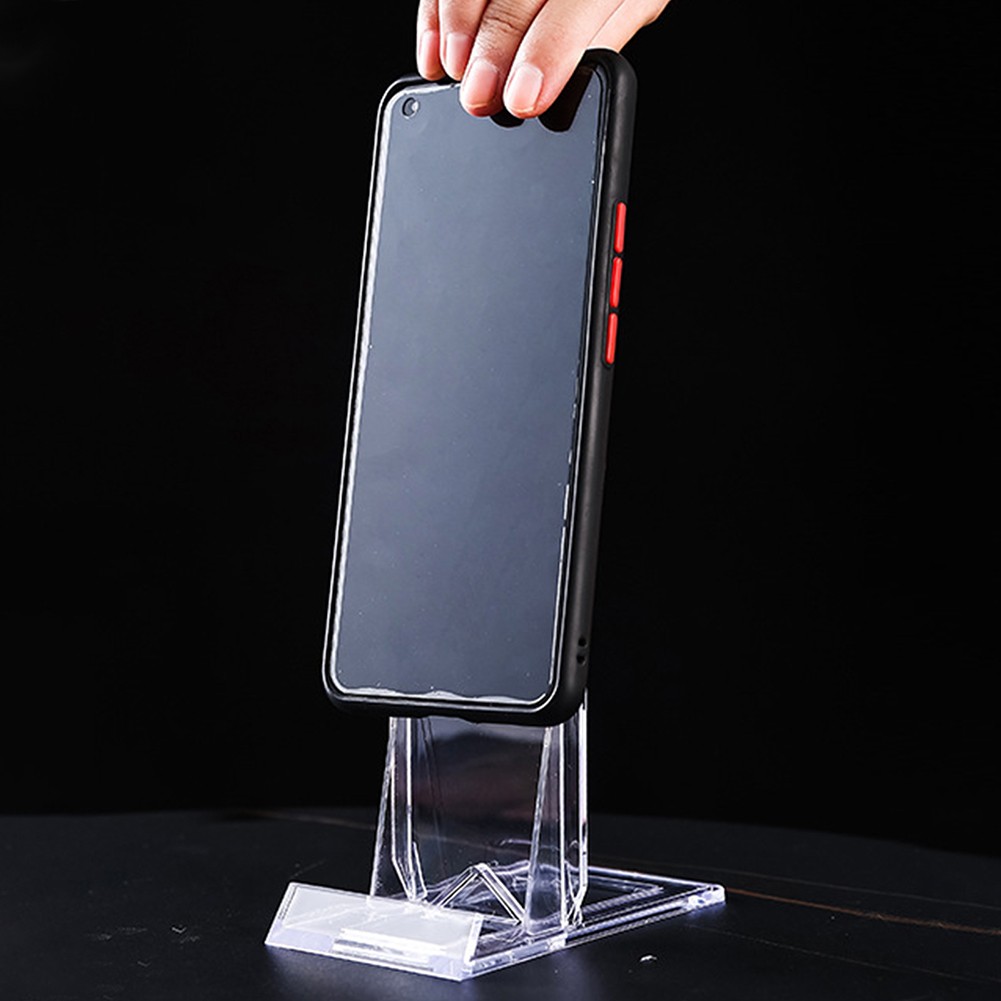 1-20PCS Clear Acrylic Plaque Display Adjustable Plastic Holder Stand For Tray