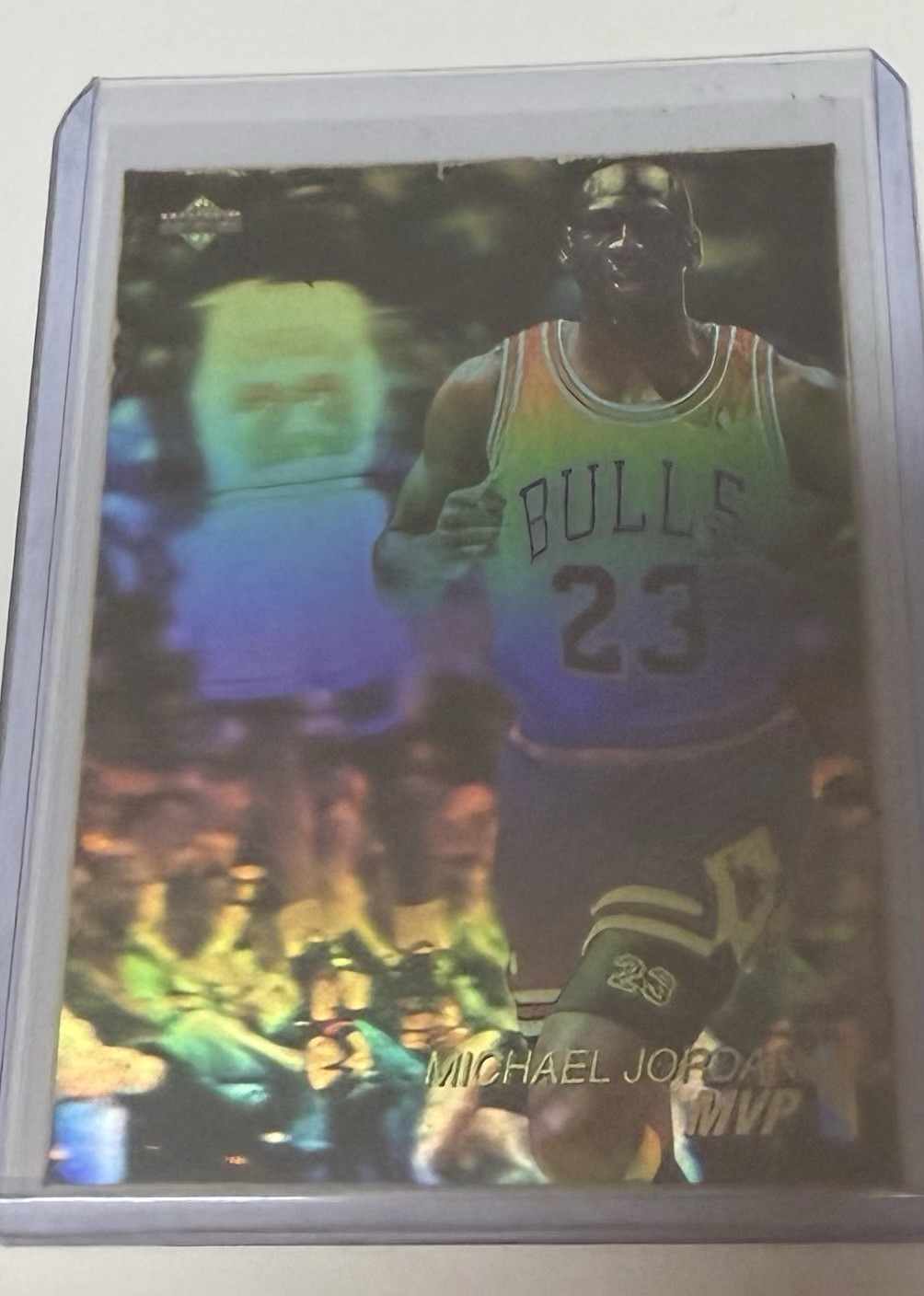 1991 + 1992 Upper Deck Award Winners Michael Jordan AW1 Hologram Lot x2 Mint