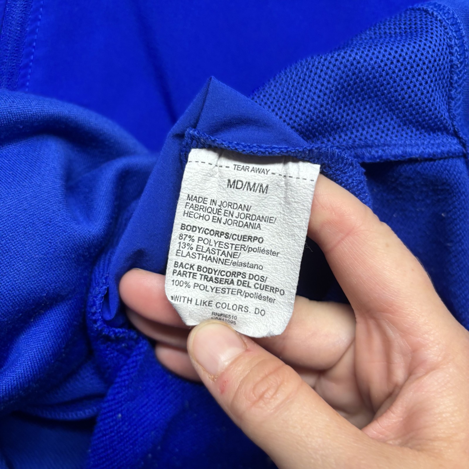 Under Armour Indiana State Sycamores Shirt Mens Medium Blue Zip Pockets NCAA