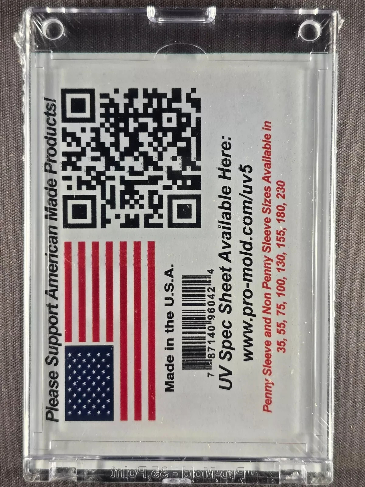 PRO MOLD 4th Gen EZ-Snap Card Holders MADE IN USA All Sizes 35-230pt NO MAGNETS