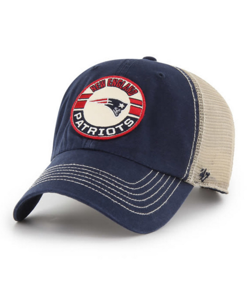 New England Patriots ’47 Brand Navy Blue Notch Clean Up Trucker Dad Hat