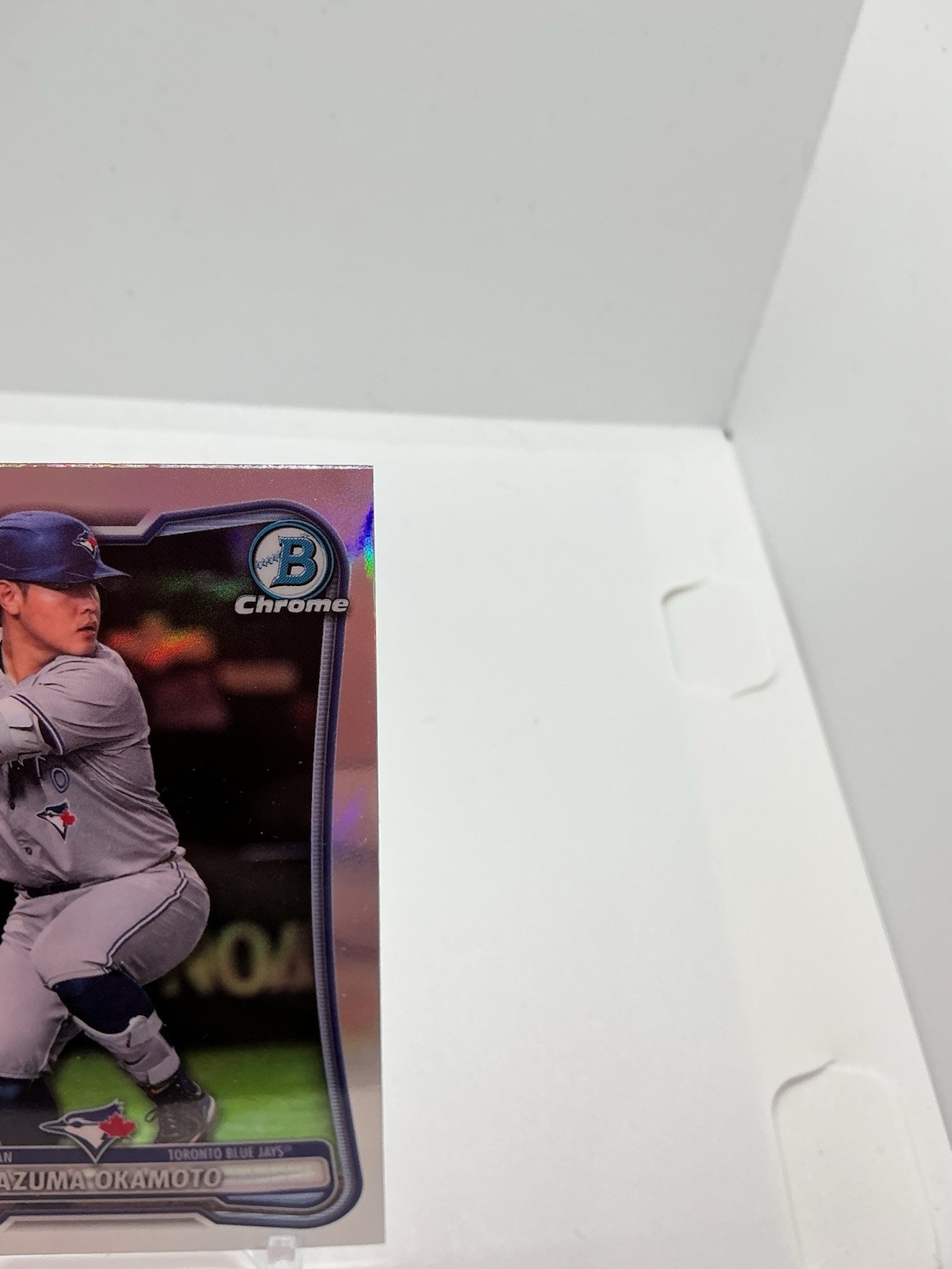 2026 Bowman Chrome Red Redemption Kazuma Okamoto RC Toronto Blue Jays #28