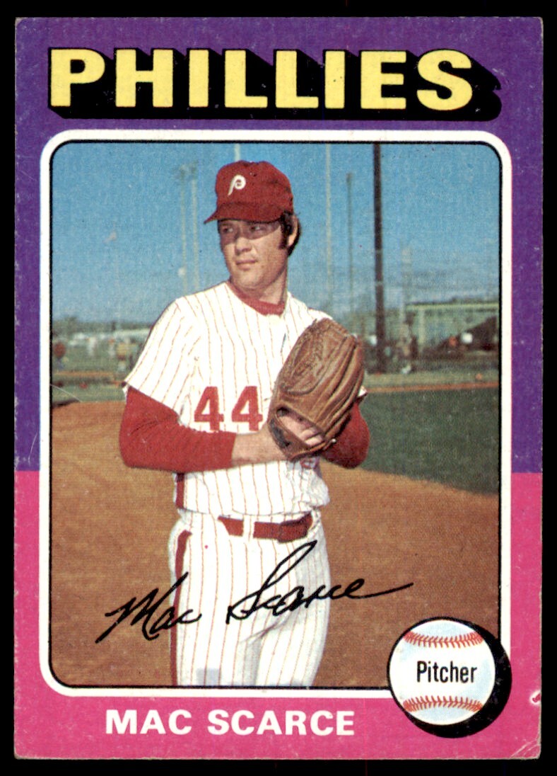 1975 TOPPS MAC SCARCE PHILADELPHIA PHILLIES #527 (T103)
