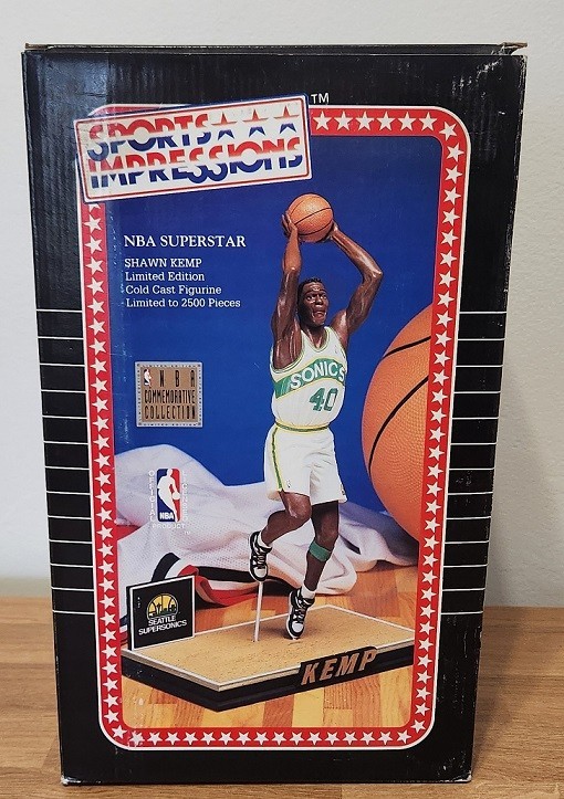 NBA Sports Impressions Shawn Kemp Limited Edition Superstar Vintage Figure #984.