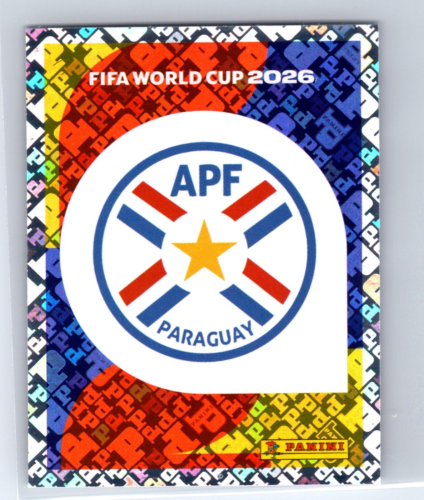 2026 Panini FIFA World Cup Stickers Paraguay #PAR1 Emblem FOIL