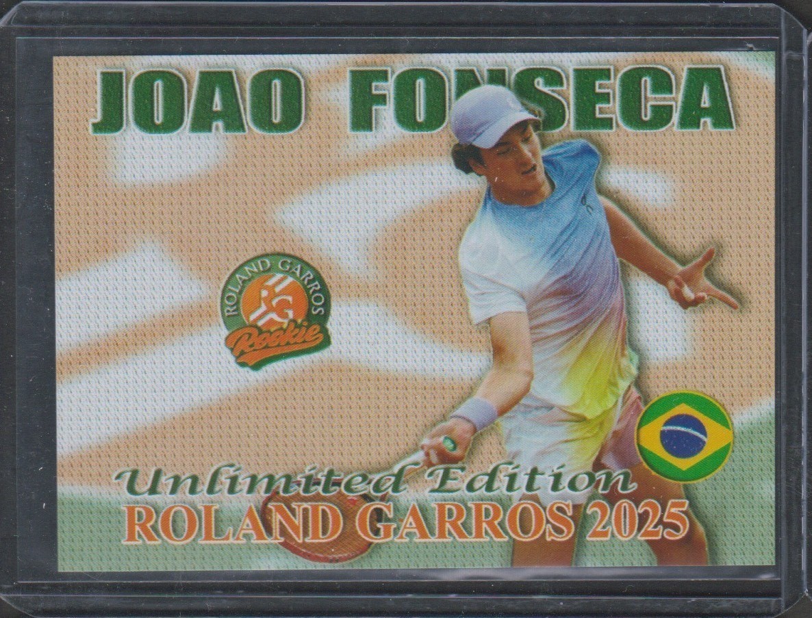 Pop 1 JOAO FONSECA 2025 FRENCH OPEN RG ROOKIE Tennis card CG/PSA/BGS 10 GEM