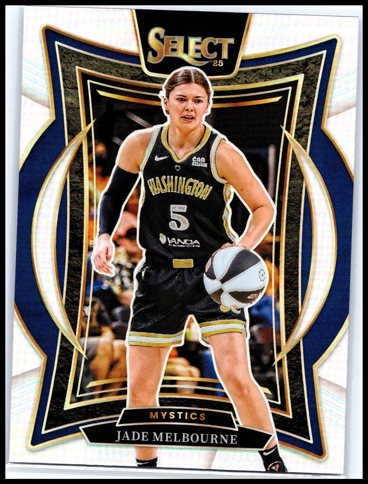 2025 Panini Select WNBA #3 Jade Melbourne Silver Prizm Washington Mystics