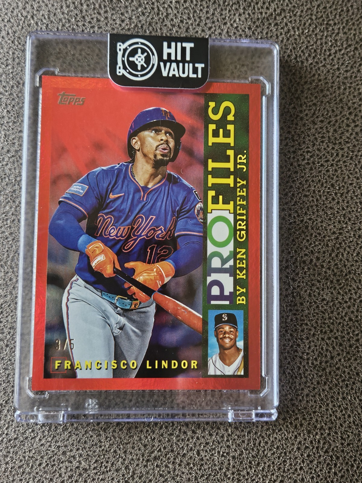 2026 Topps Profiles Francisco Lindor #TP-10 Red Foil 3/5 (Rare print to /5)