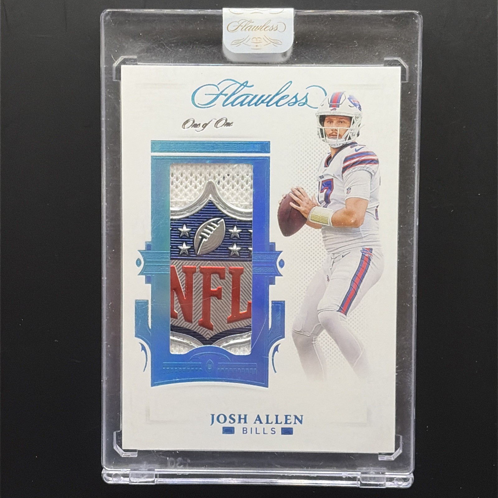 2021 Flawless Josh Allen NFL Shield Patch One of One #PAT-JAL 1/1 Encased