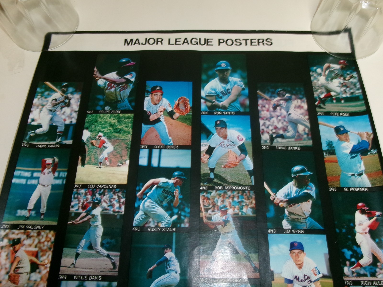 Vintage Sports Illustrated 1968 MLB Posters-Original Order Form-2 Sided-14″x21″!