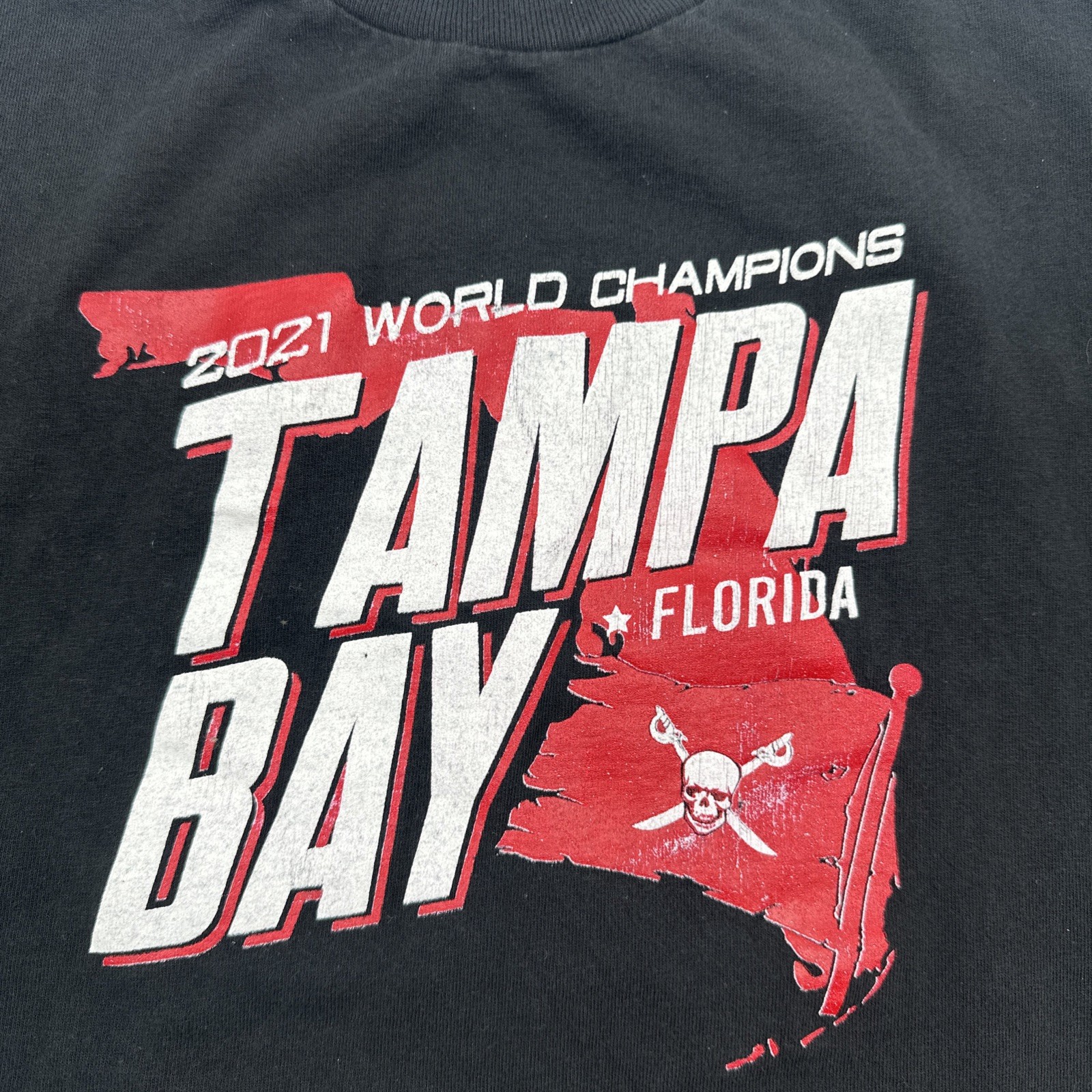 WWE Hybrid Tees T-Shirt Youth Boy Medium 2021 Champions Tampa Bay Florida.34636